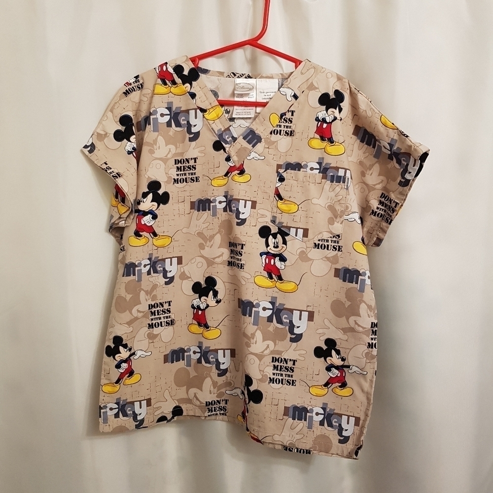 Disney Mickey Mouse Halloween girls or boys Large scrub top